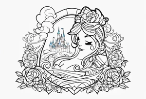 Disney new beginnings cover up puzzle piece tattoo idea