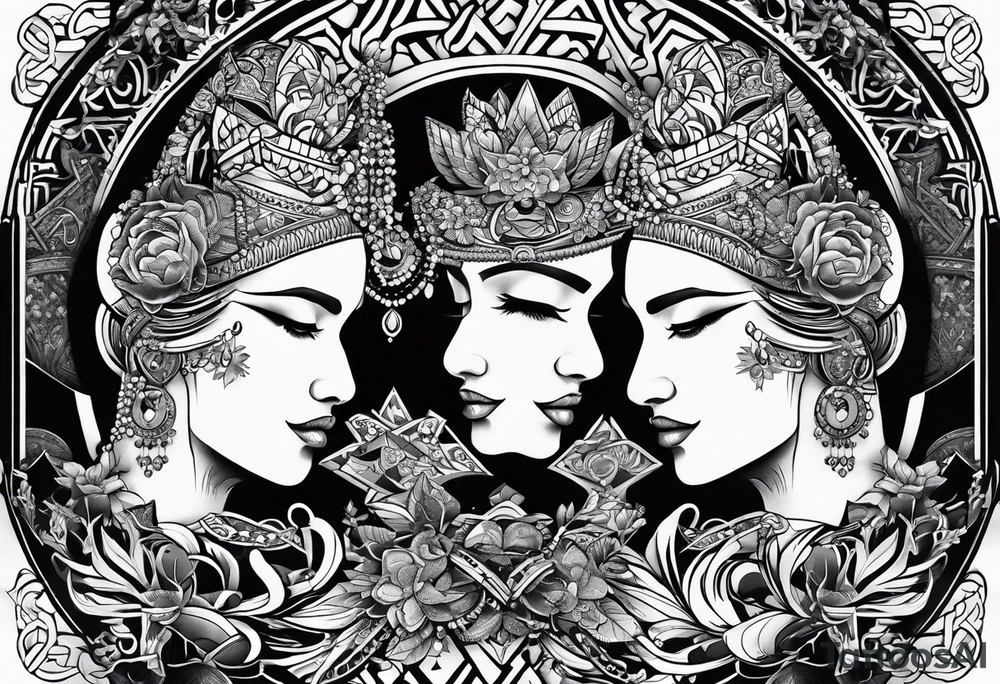 Something for matching couples tattoo,, including the word Gizaagi’in tattoo idea