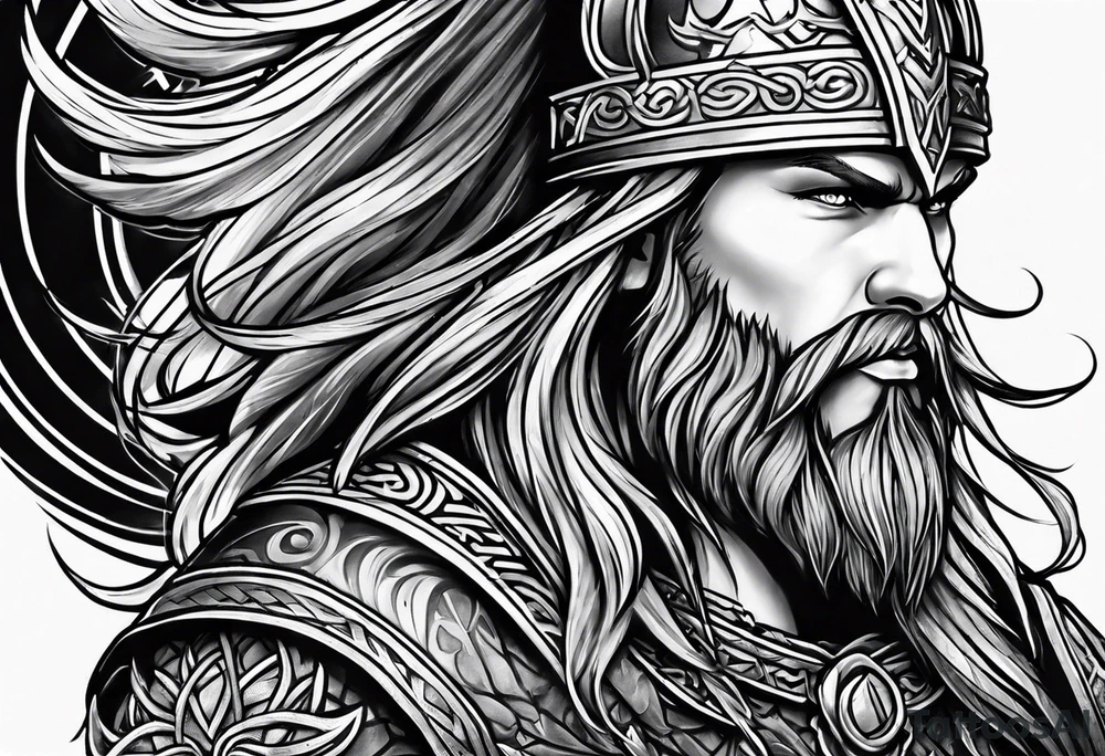 Viking sleeve tattoo idea
