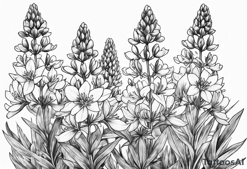 Bluebonnets tattoo idea