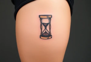 Wood hourglass tattoo idea