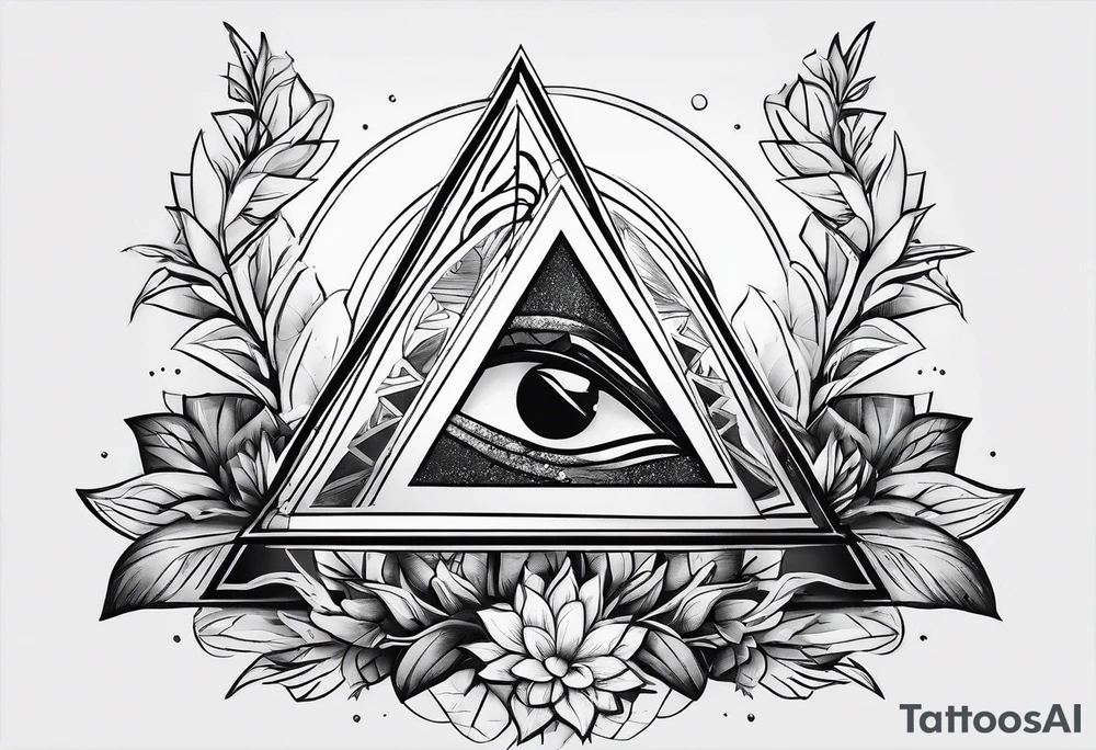 un triangulo simple sin adornos tattoo idea