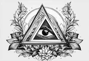 un triangulo simple sin adornos tattoo idea