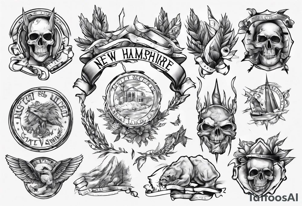 state of new Hampshire tattoo idea