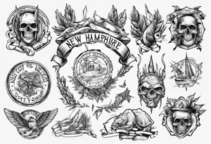 state of new Hampshire tattoo idea