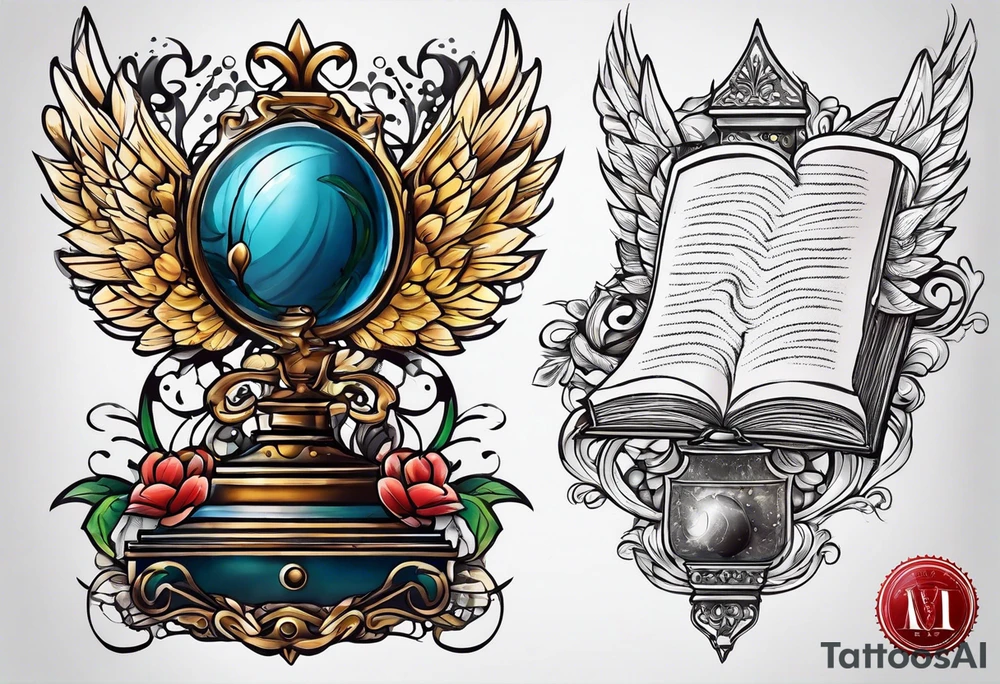 open book tattoo idea