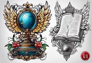 open book tattoo idea