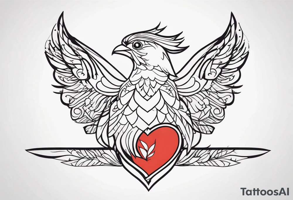 KASS written with heart tattoo idea