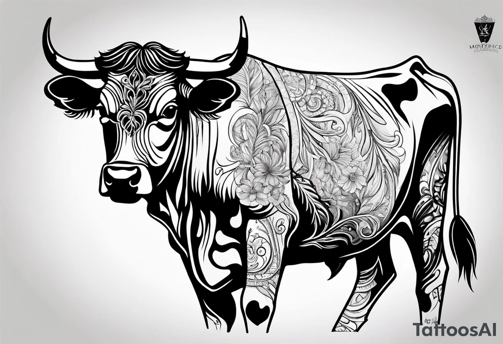 India cow tattoo idea