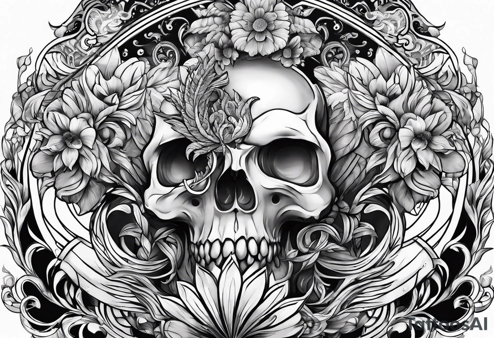 stomach tattoo idea
