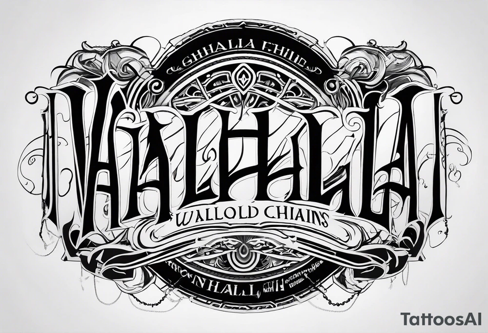 Valhalla chains dark cloud tattoo idea