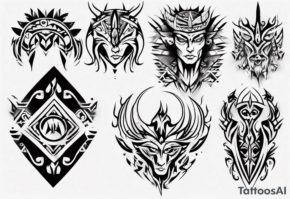 Je veux un énorme tribal du pecs au bras tattoo idea