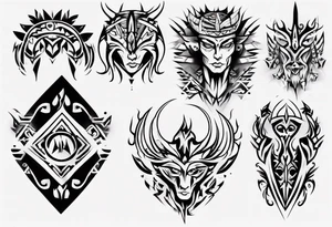 Je veux un énorme tribal du pecs au bras tattoo idea