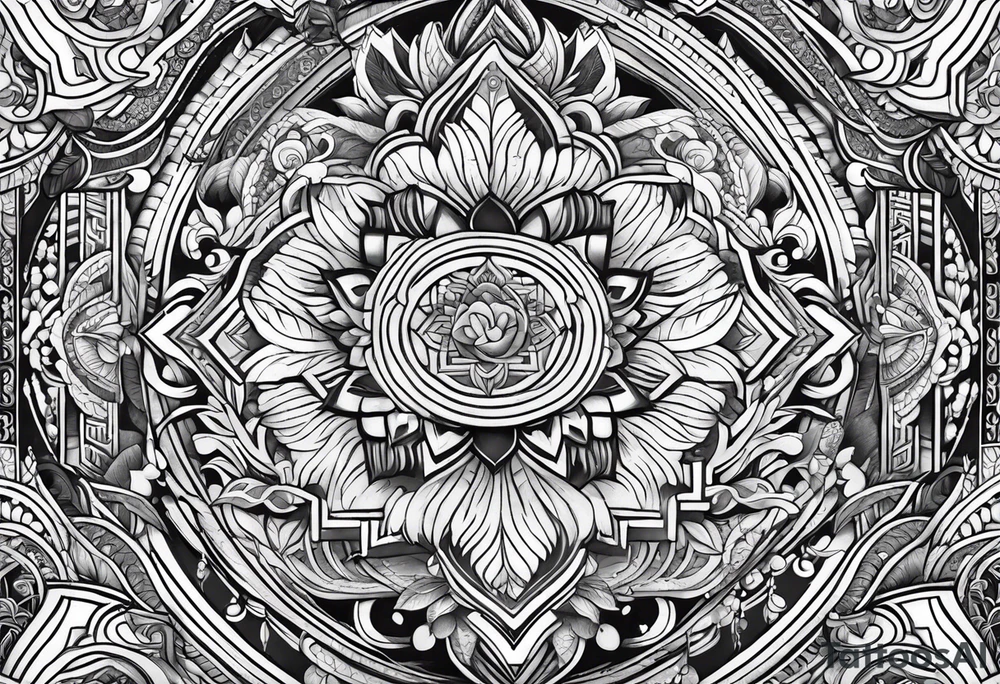 Half sleeve, sanskrit tattoo idea