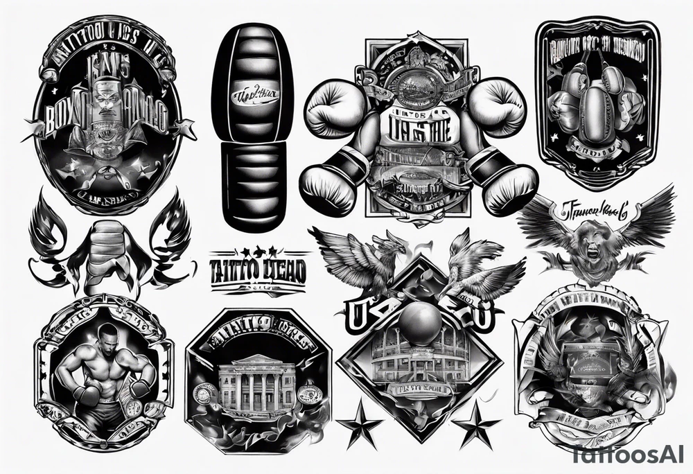 famous boxing venues in the us tattoo idea