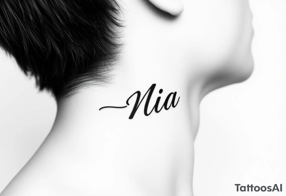 name Nia tattoo idea