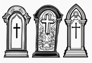 Tombstone tattoo design no cross tattoo idea