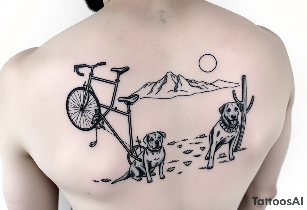 bicycles, love, Pacific Northwest, Arizona desert, dogs tattoo idea