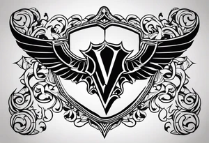 Valhalla sheild tattoo idea
