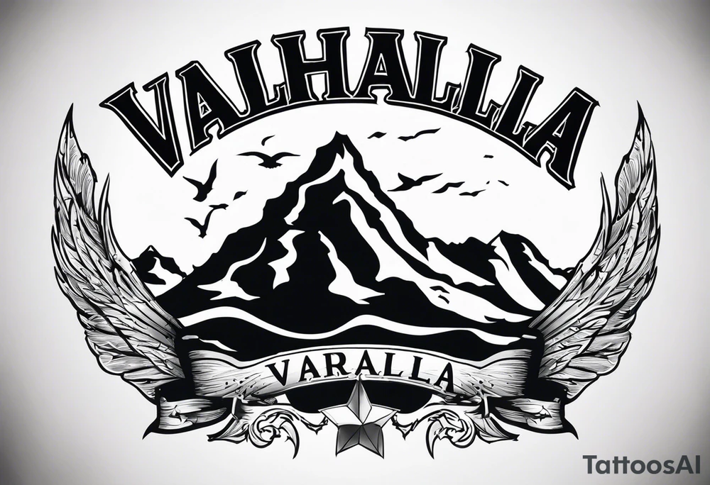 Wounded warrior valhalla tattoo idea