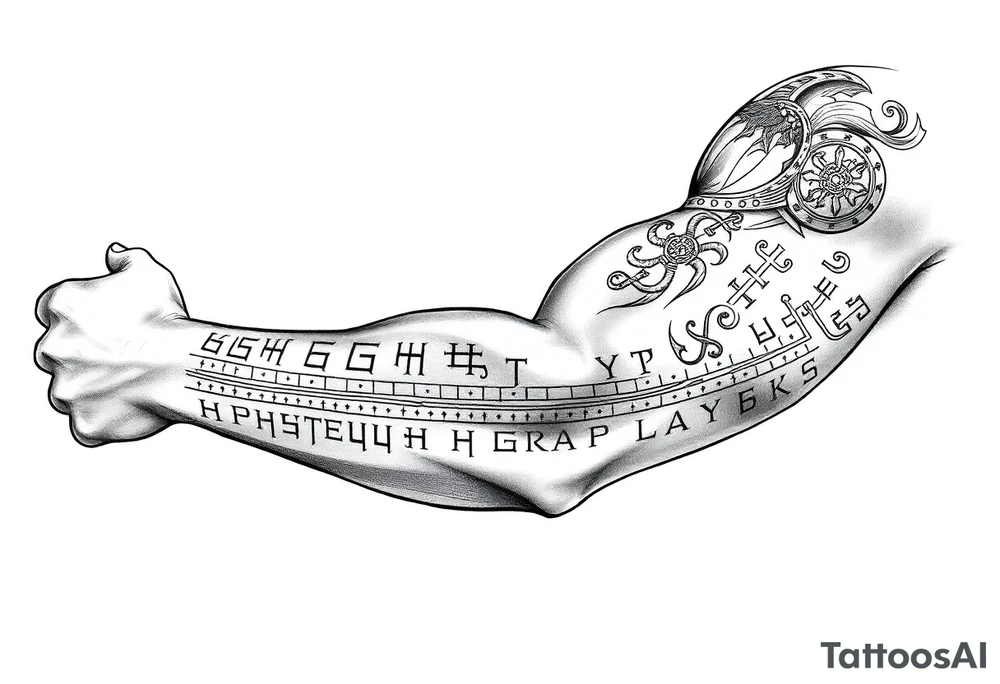 Nordic runes tattoo idea