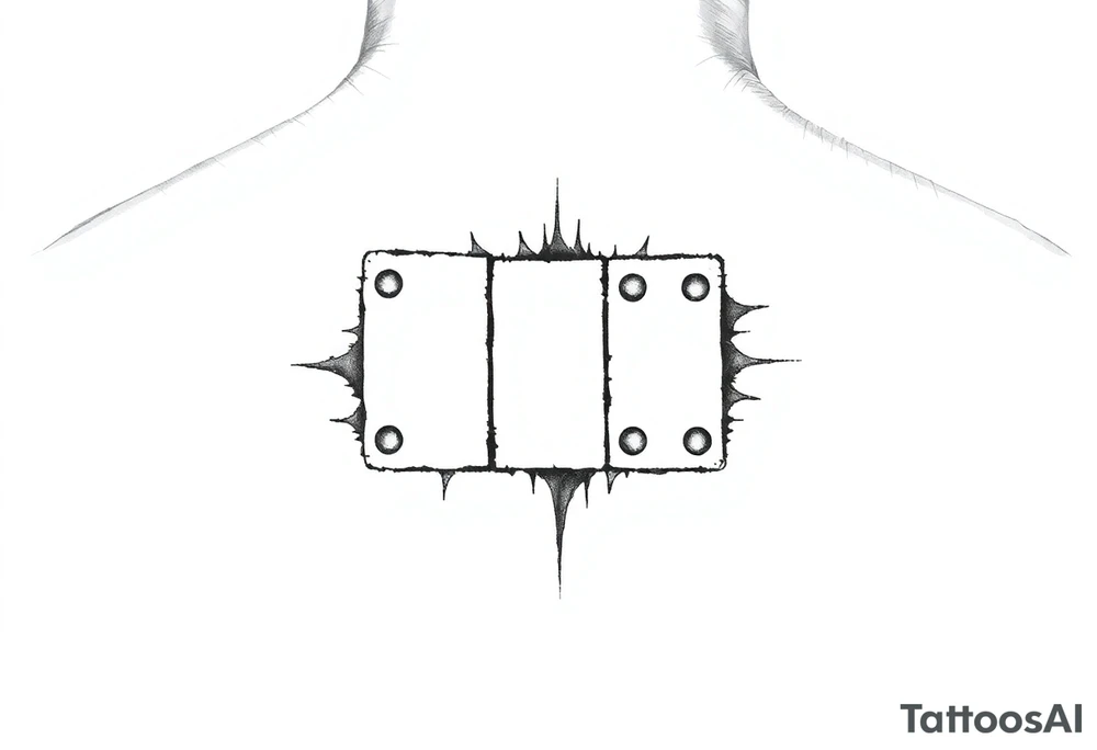 One-blank domino tile on wrist tattoo idea