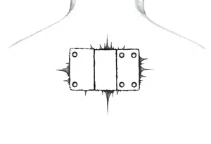 One-blank domino tile on wrist tattoo idea
