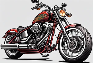 show hands grabbing the handlebar of a motorcycle tattoo idea