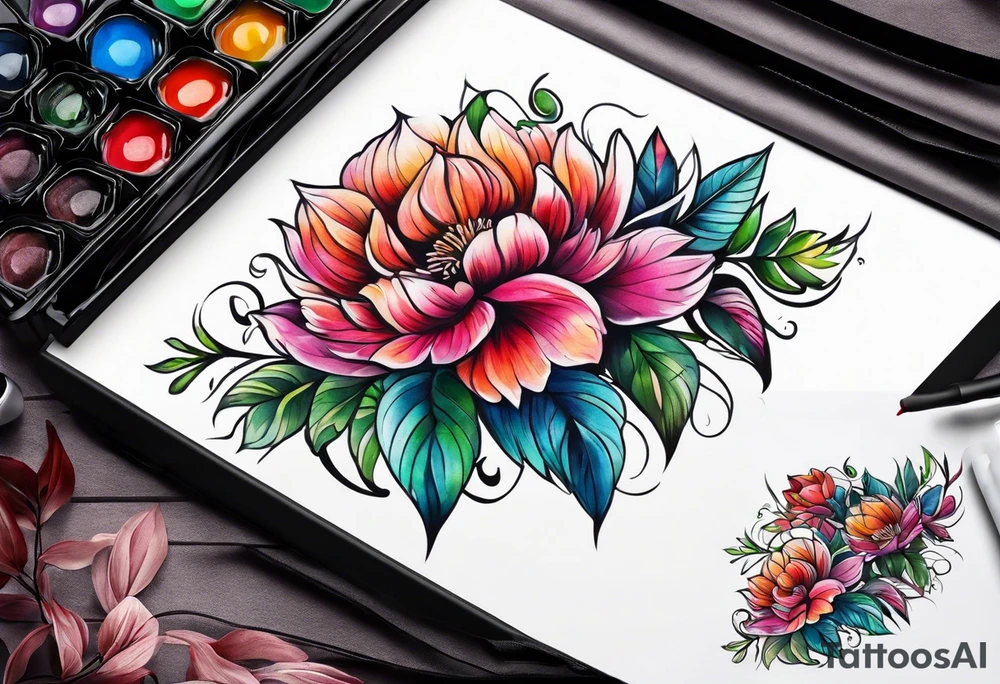 Flower tattoo idea