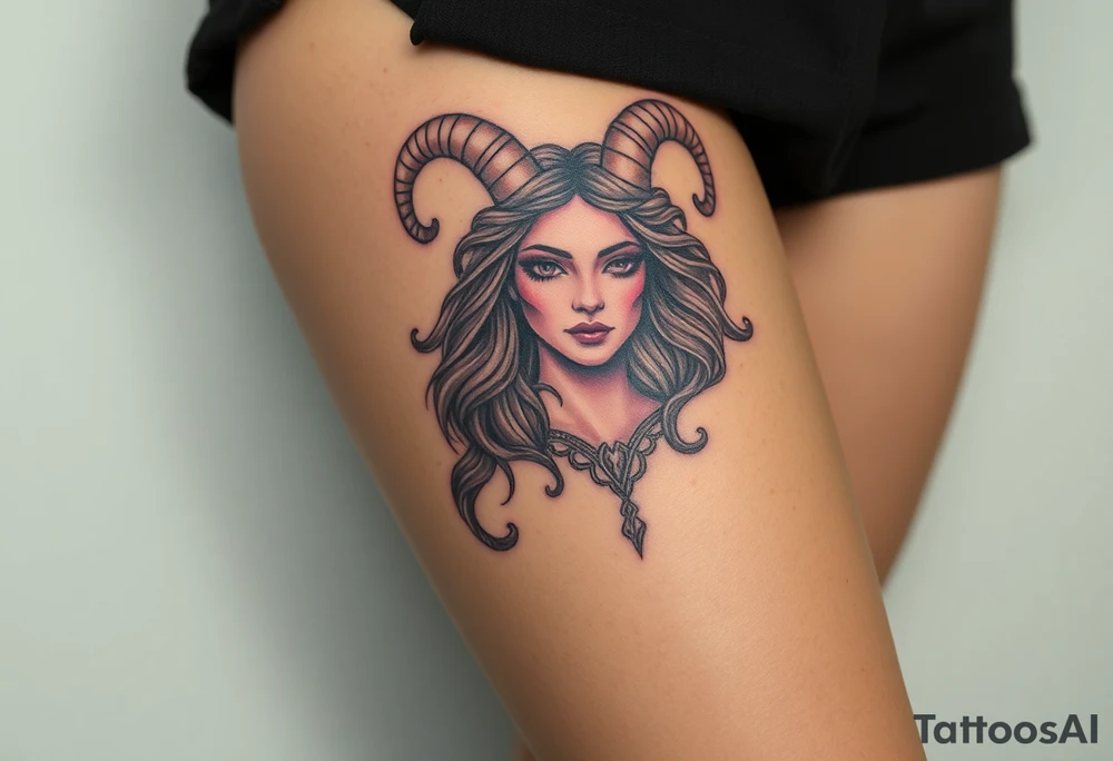 Aries goddess tattoo idea