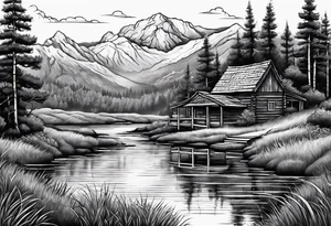 Tennessee landscape tattoo idea