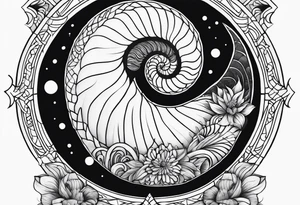 nautilus self peace tattoo idea