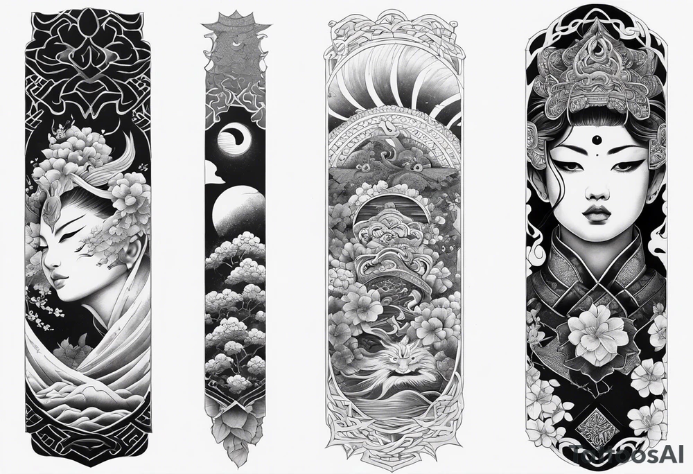 Reincarnation long forearm tattoo tattoo idea