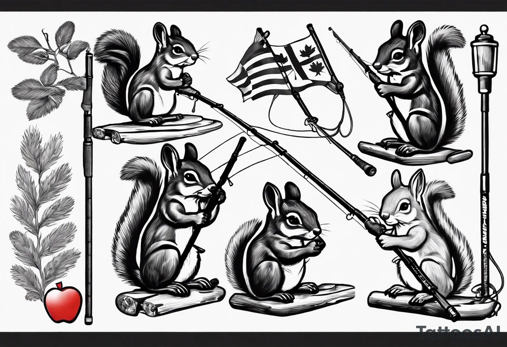 Fishing pole
1946
Apple fritter
Squirrel
Canadian flag tattoo idea