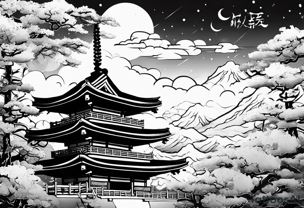 i want a japanese text that says unrivaled in the heavens tattoo idea