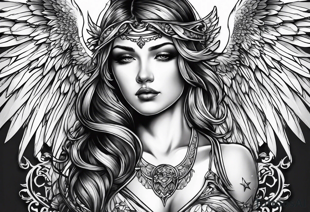 angel tattoo idea
