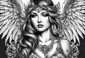 angel tattoo idea