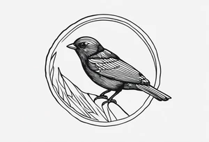 Represent The song “I will follow you into the dark” by Death Cab for Cutie. Make it small. tattoo idea