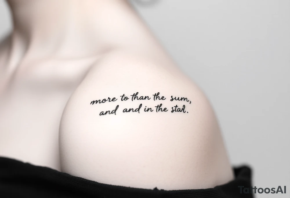 “more than the sun, and the moon, and the stars” tattoo idea