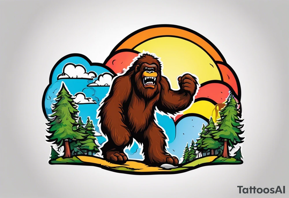 bipolar bigfoot tattoo idea