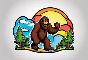 bipolar bigfoot tattoo idea