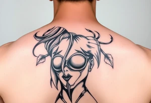 Poison ivy batman character comic style sketch tattoo tattoo idea