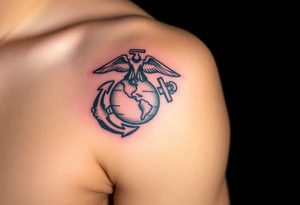 Marine corps
Operation Iraqi freedom tattoo idea