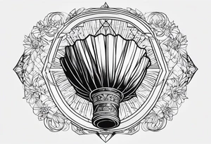 Badminton tattoo idea