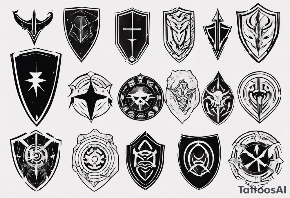 Shield tattoo idea