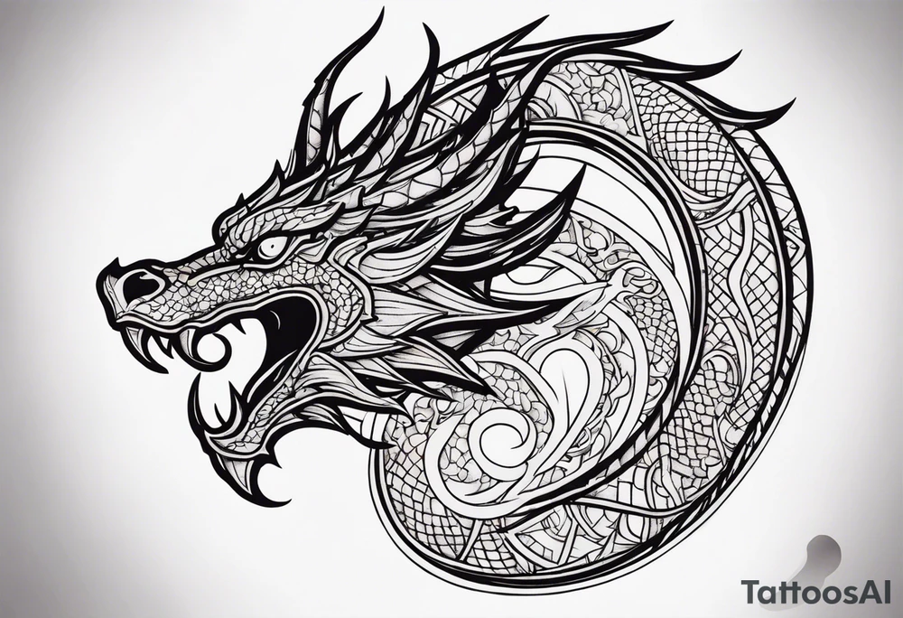 Dragon tattoo idea