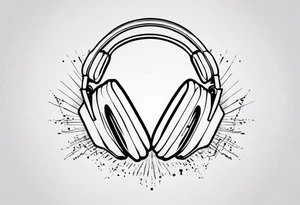 Rock music sign hands tattoo idea