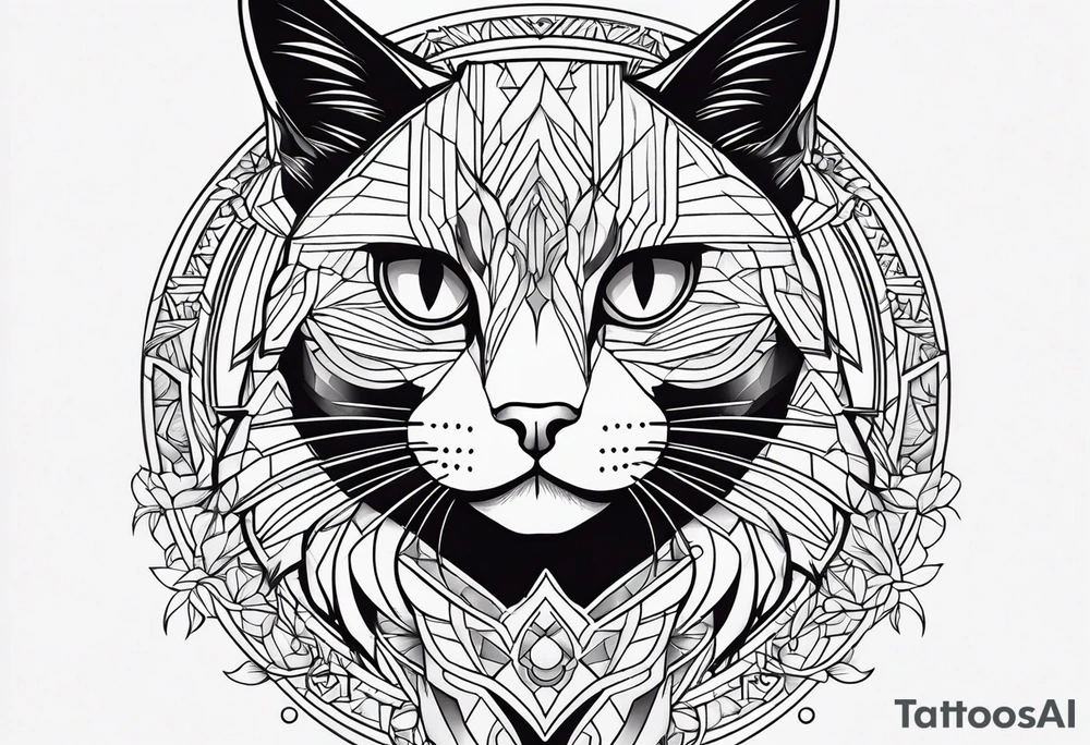 Black Cat tattoo idea