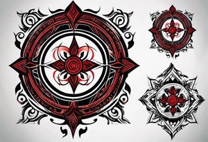 submission, red mark, brand, circular sigil tattoo idea