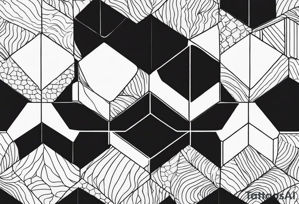 scales hexagons tattoo idea